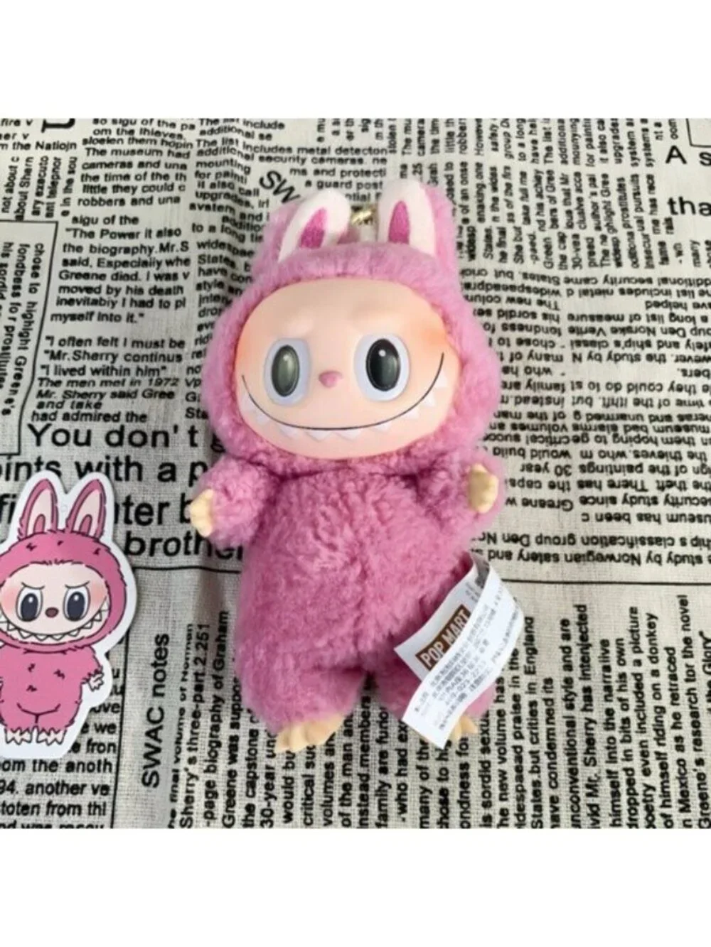 Pink Bunny Keychain Accessory - Picture 2 of 7
